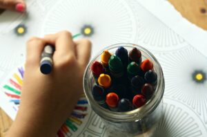 iowa daycare startup help coloring children crayon